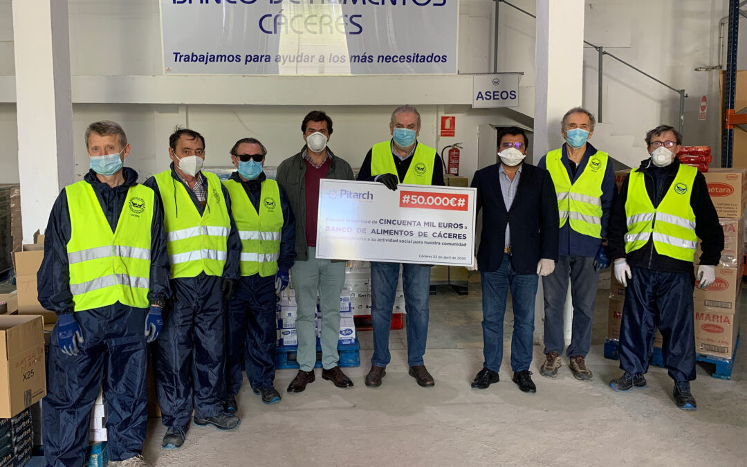 Banco de Alimentos de Cáceres y Pitarch Grupo Empresarial firman un convenio de colaboración