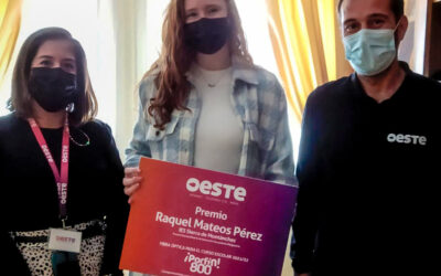Raquel Mateos Pérez, premio extraordinario de la ESO, disfrutará de internet gratis gracias a OESTE